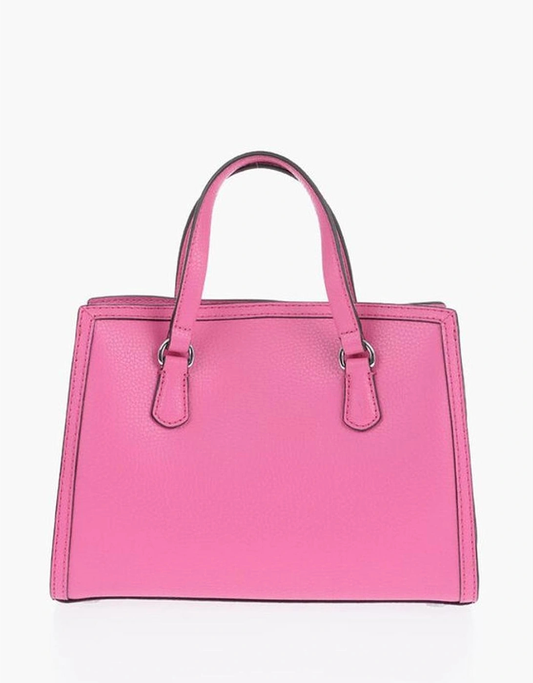 Handbag with Zip Closure and Metal Charms Women - Multicolor Tote Bags