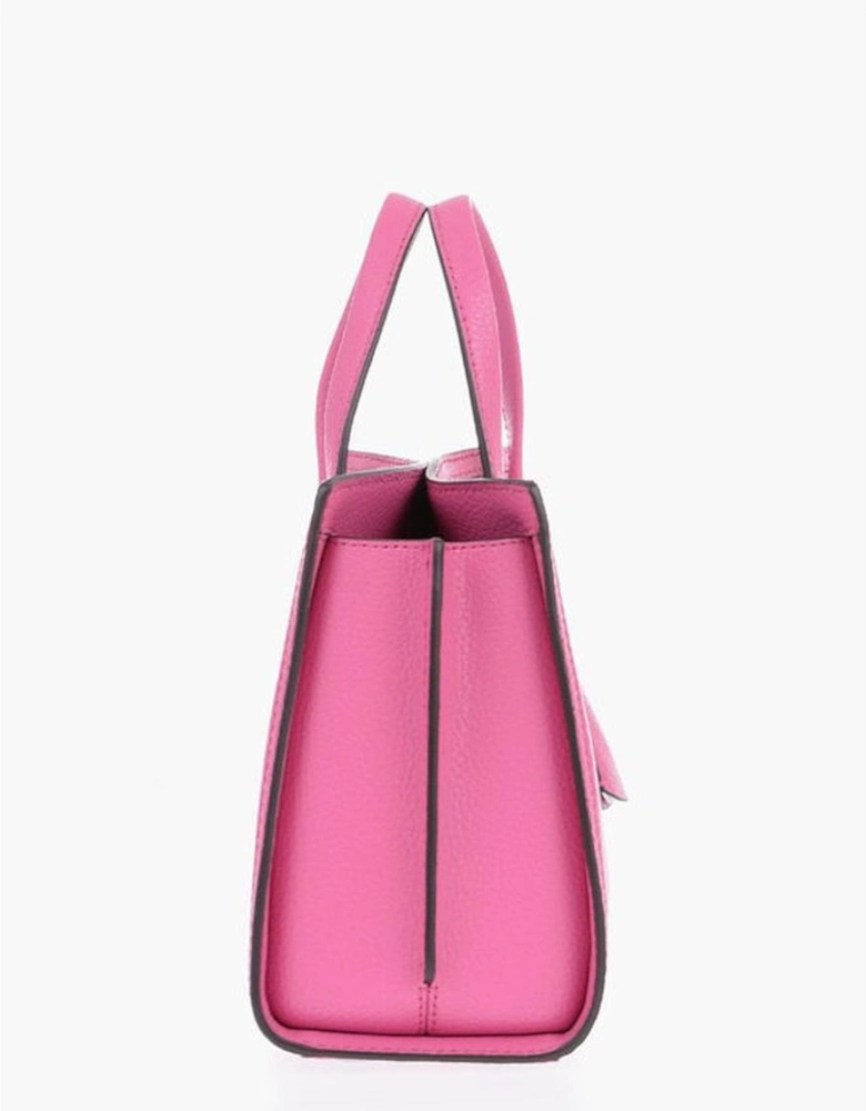 Handbag with Zip Closure and Metal Charms Women - Multicolor Tote Bags
