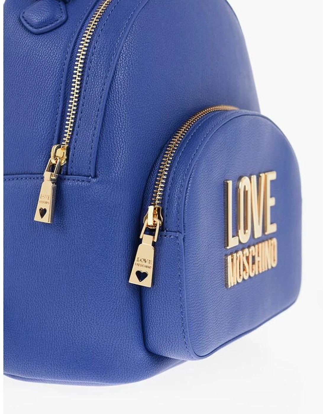 Metal Solid Color Shoulder Bag with Adjustable Strap Women - Blue