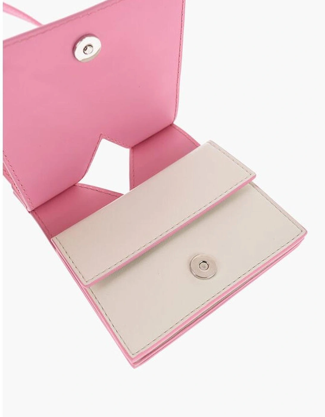 Leather Wallet with Snap Button Closure Women - Multicolor