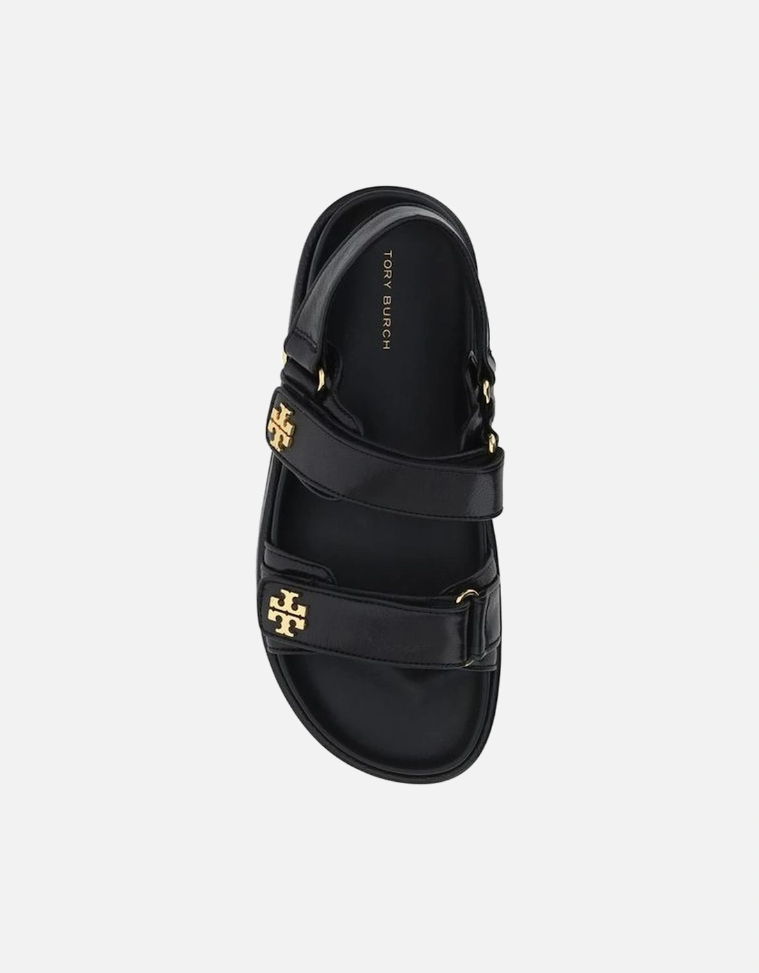 Calfskin Kira Sport Velcro Strap Sandals Women - Black