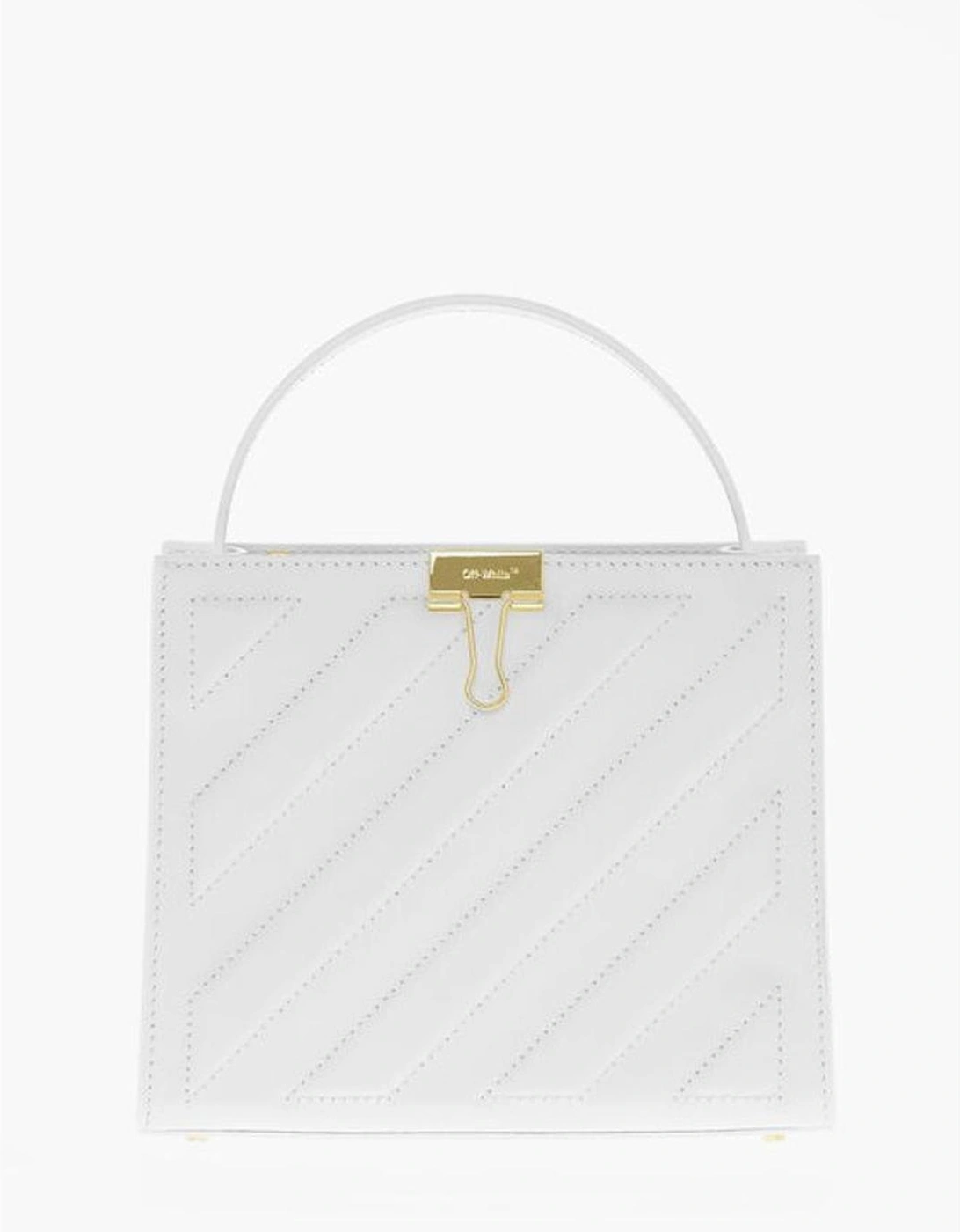 Leather Handbag with Adjustable Strap Women - White Tote Bags, 6 of 5