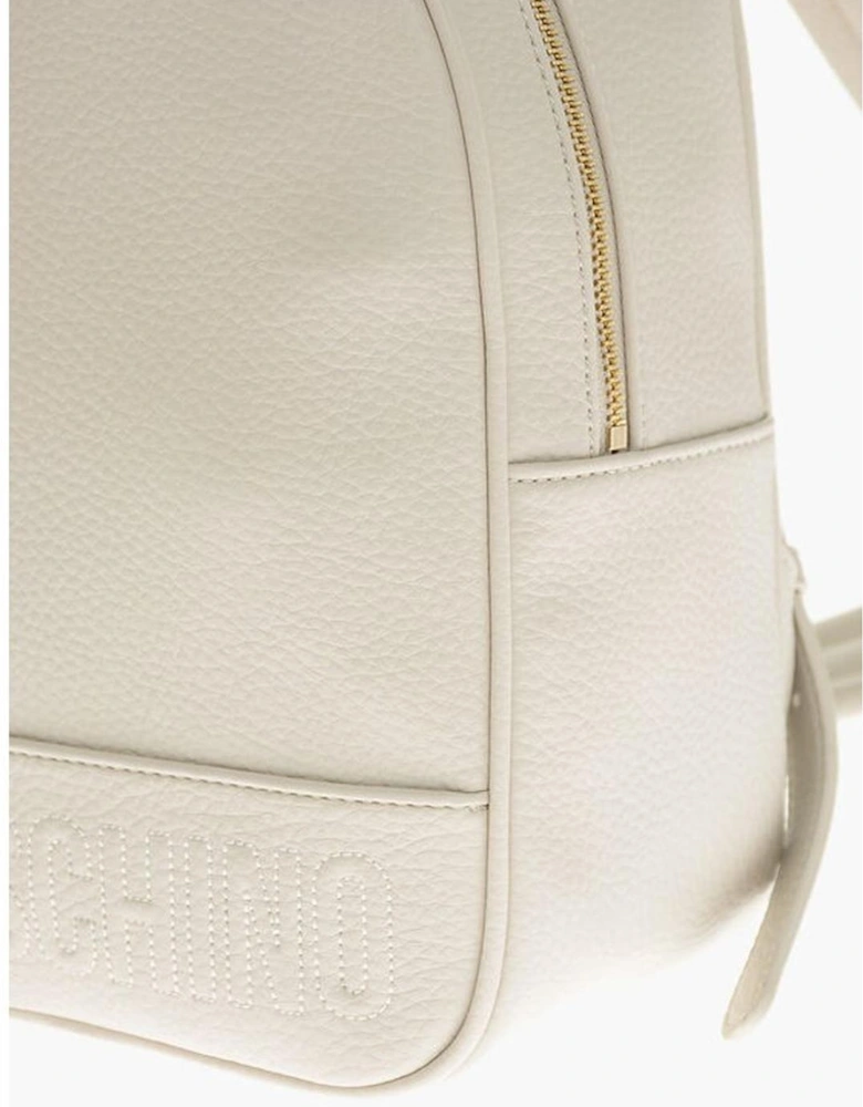 Logo Zip Closure Shoulder Bag Women - Beige Backpacks
