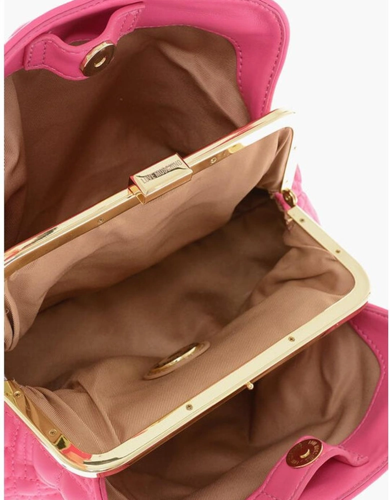 Metal Logo Solid Shoulder Handbag Women - Multicolor Tote Bags
