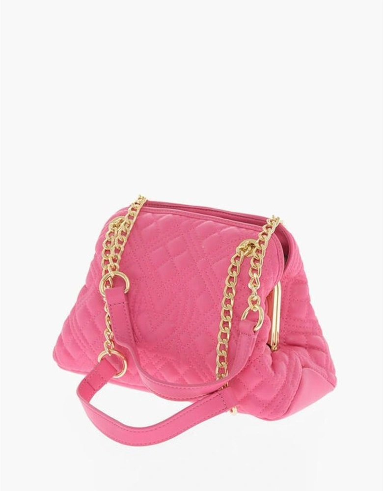 Metal Logo Solid Shoulder Handbag Women - Multicolor Tote Bags