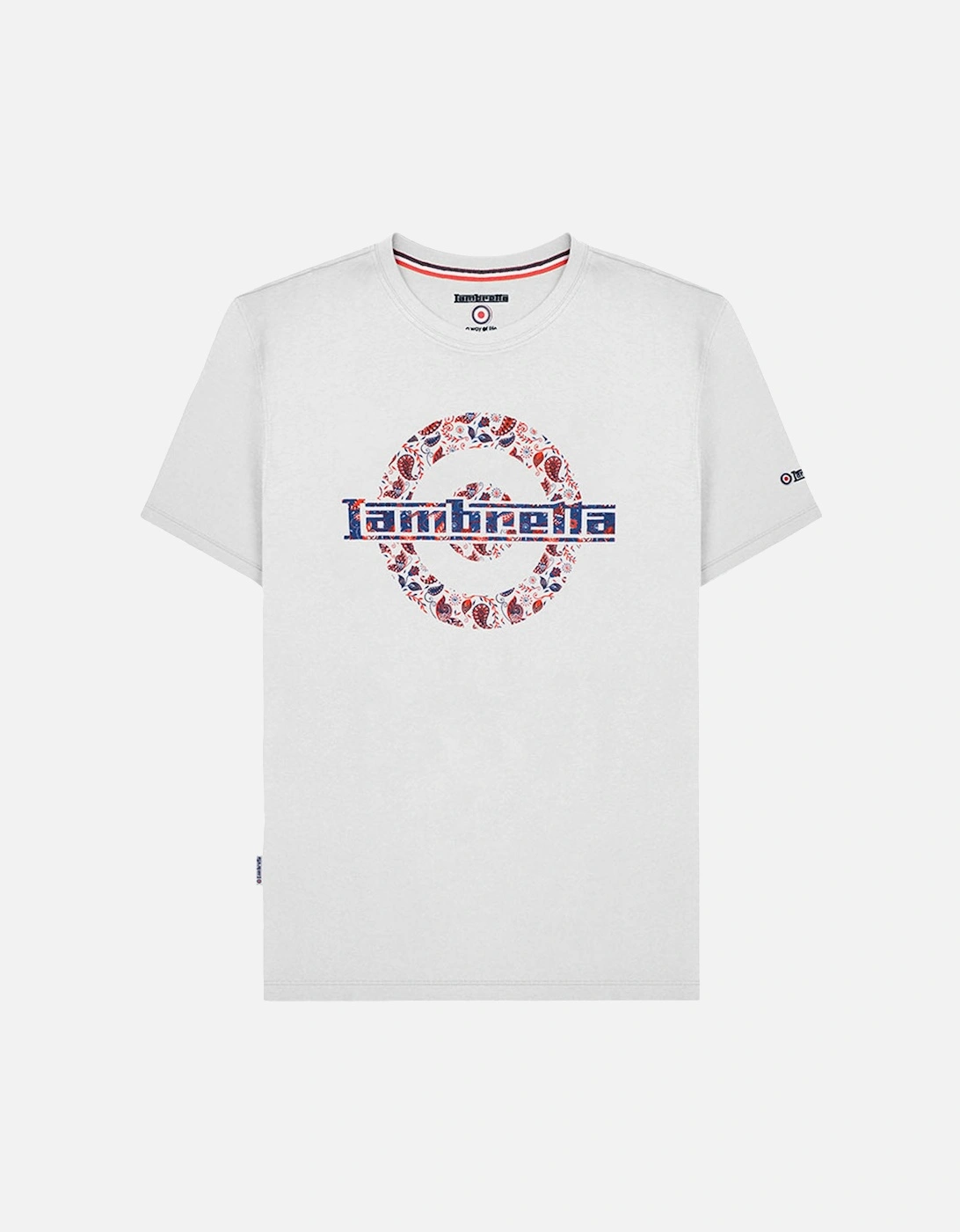 Mens Paisley Logo Crew Neck T-Shirt, 2 of 1