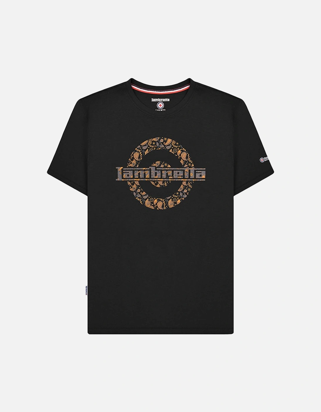 Mens Paisley Logo Crew Neck T-Shirt, 2 of 1