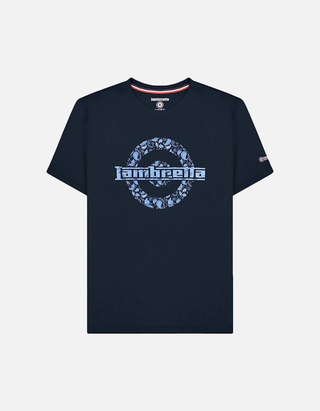 Mens Paisley Logo Crew Neck T-Shirt, 2 of 1