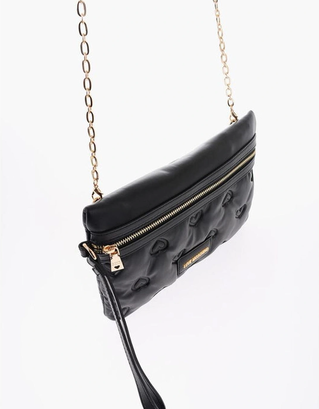 Eco-Leather Handbag with Removable Shoulder Strap Women - Black Tote