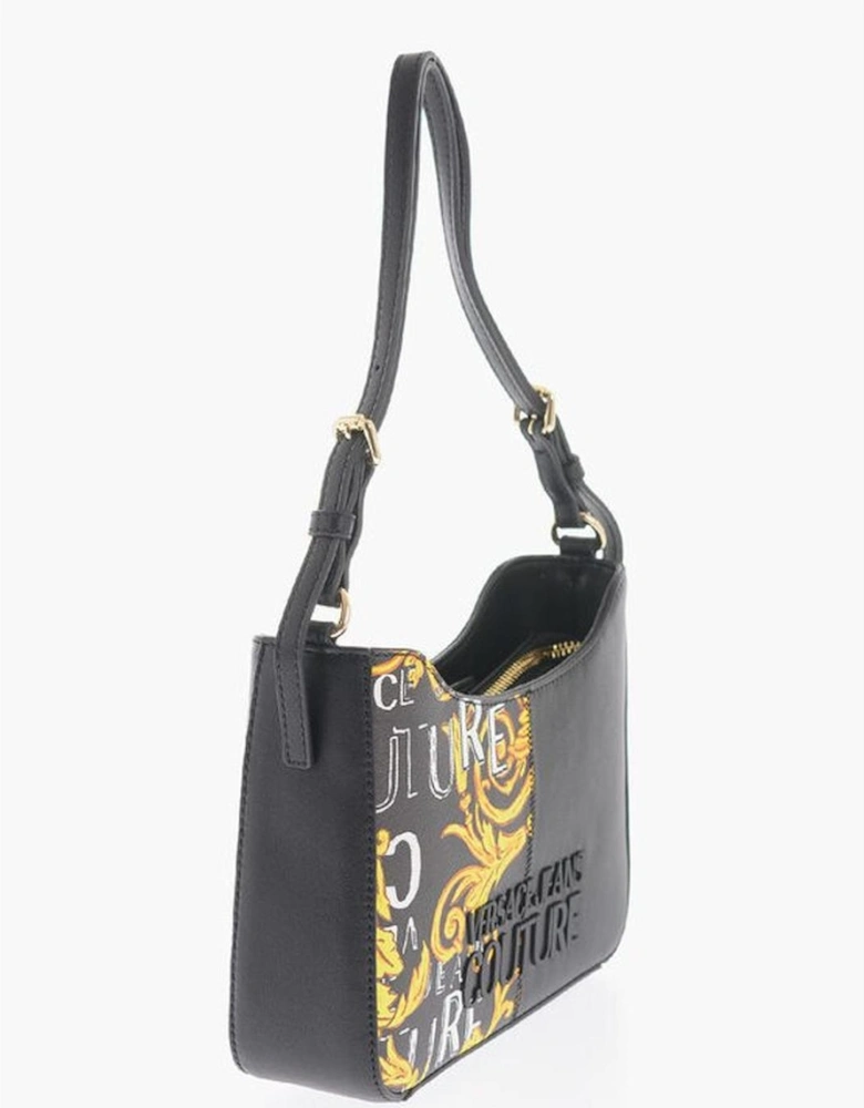 Adjustable Strap Eco-Leather Shoulder Bag Women - Black