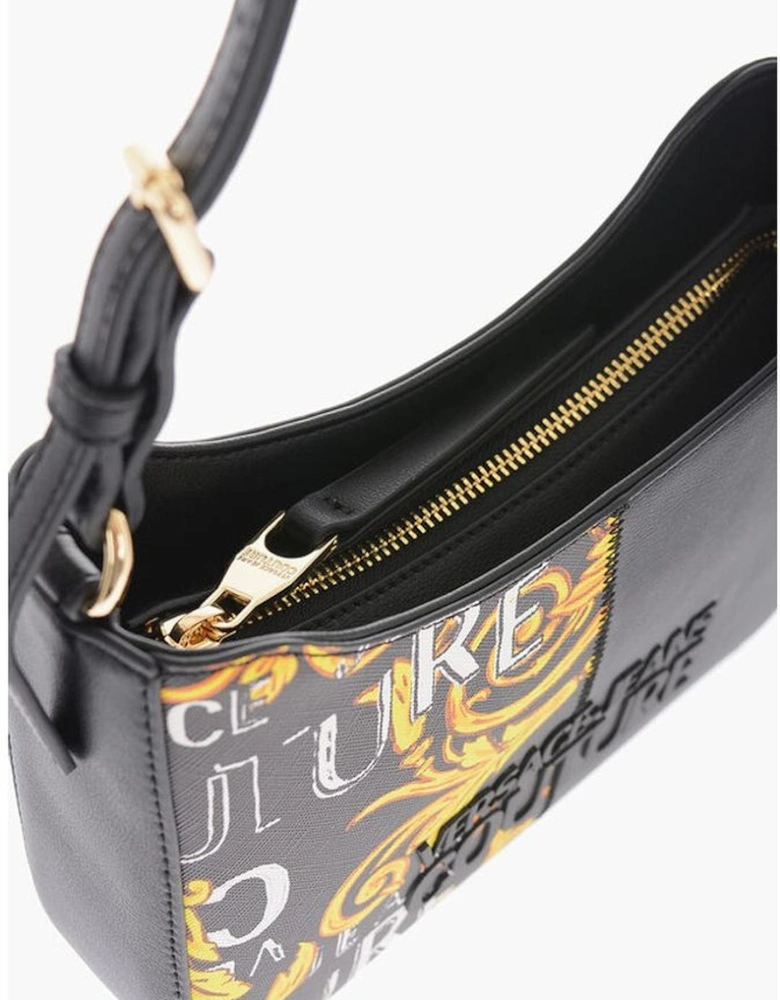 Adjustable Strap Eco-Leather Shoulder Bag Women - Black