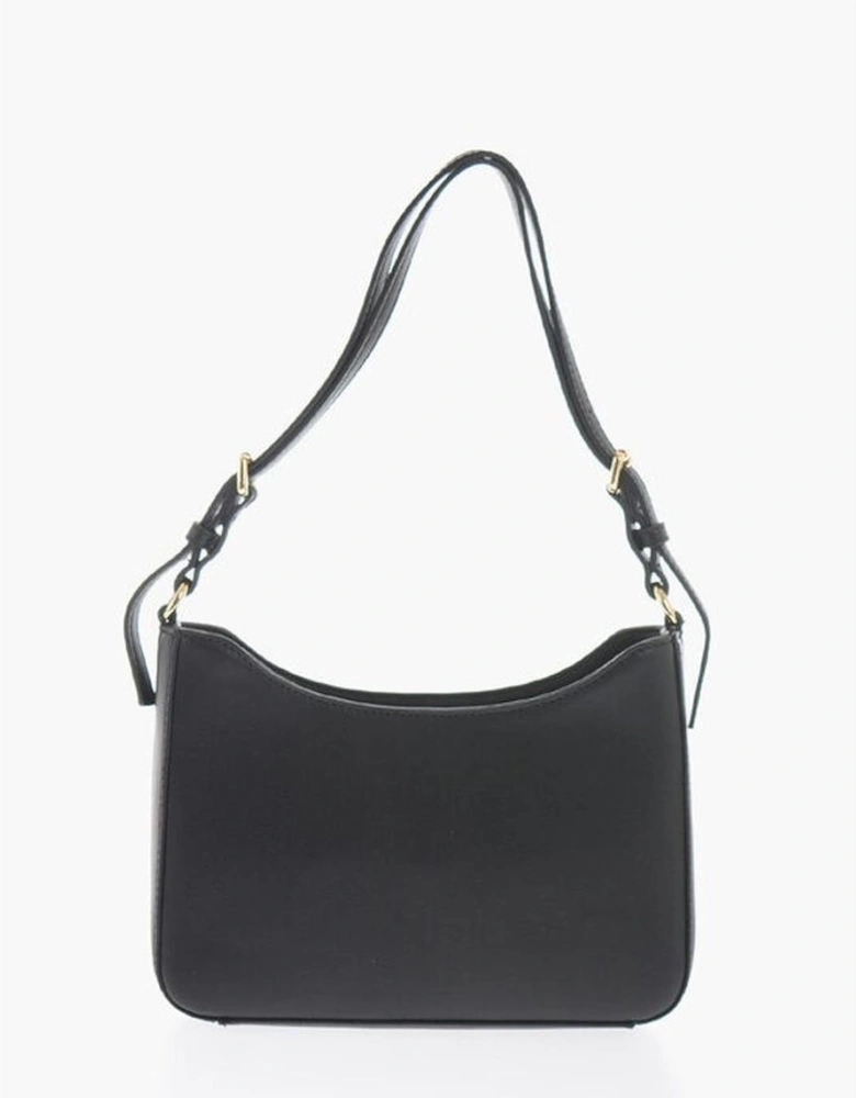 Adjustable Strap Eco-Leather Shoulder Bag Women - Black