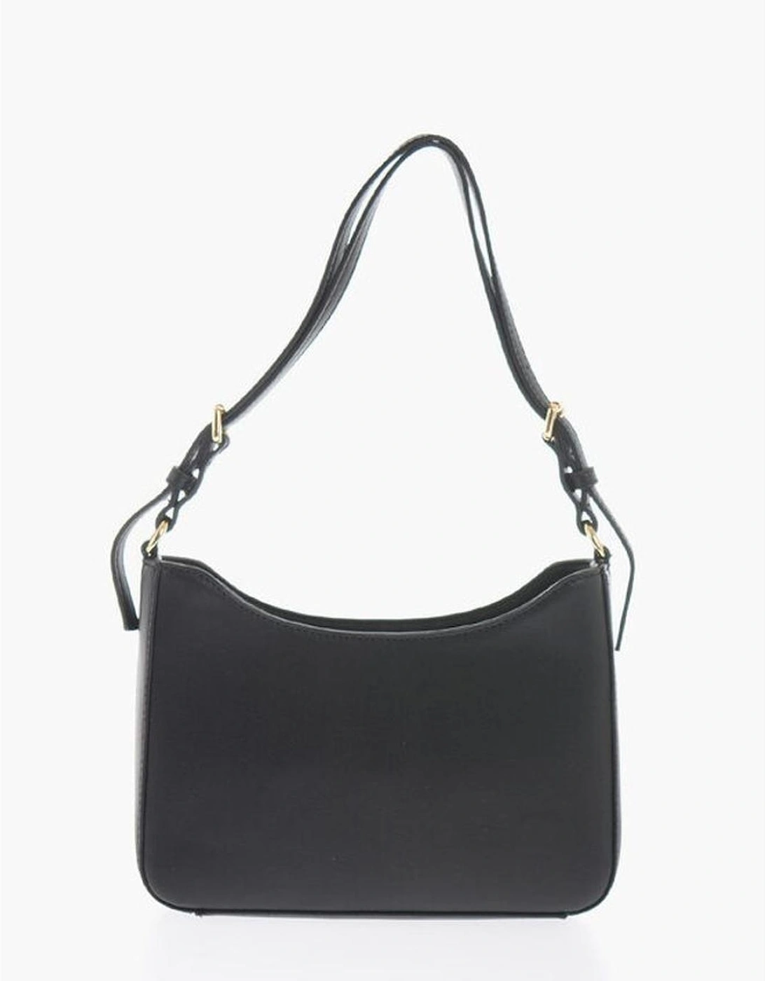 Adjustable Strap Eco-Leather Shoulder Bag Women - Black