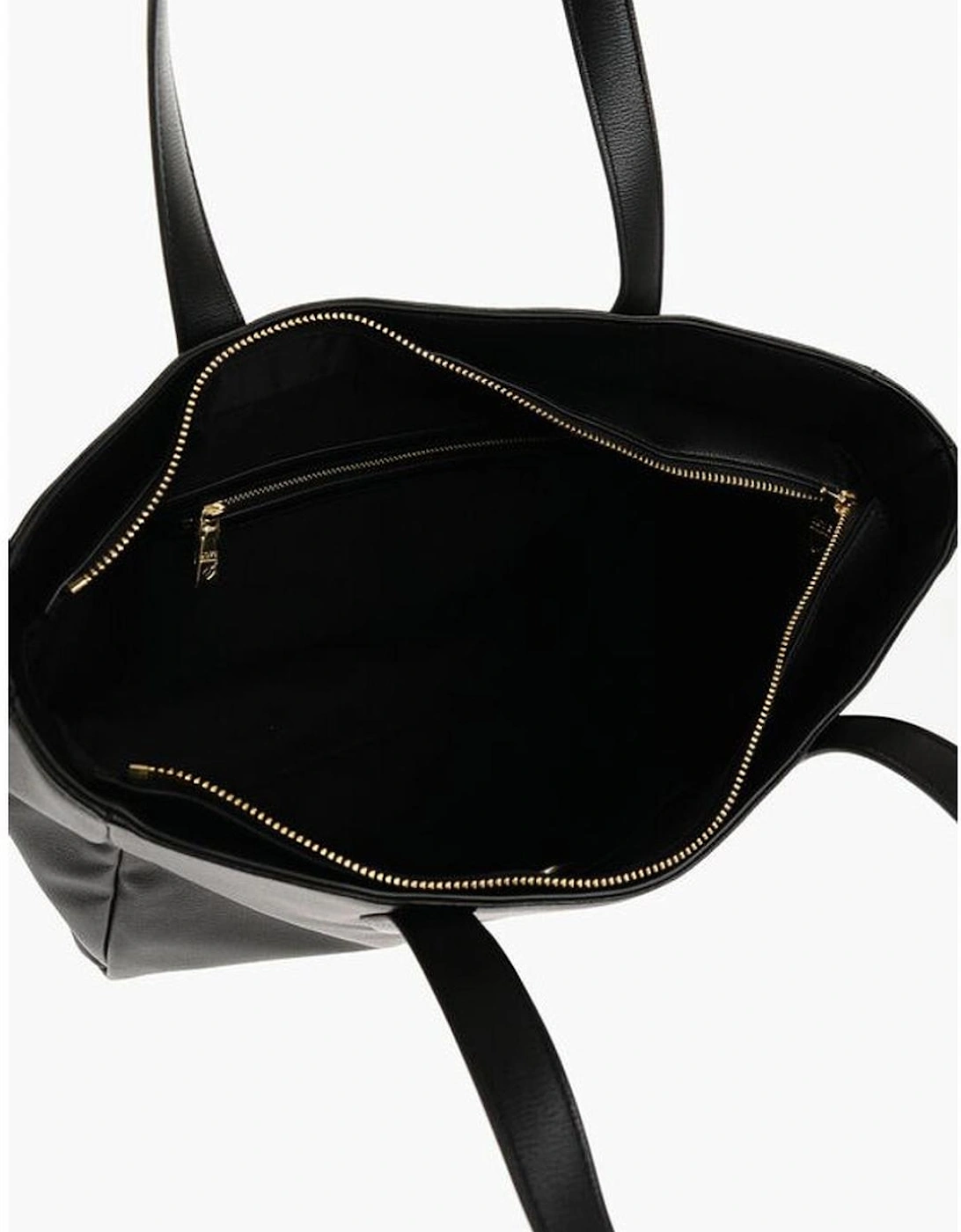 Solid Color Eco-Leather Shoulder Bag Women - Black Tote Bags