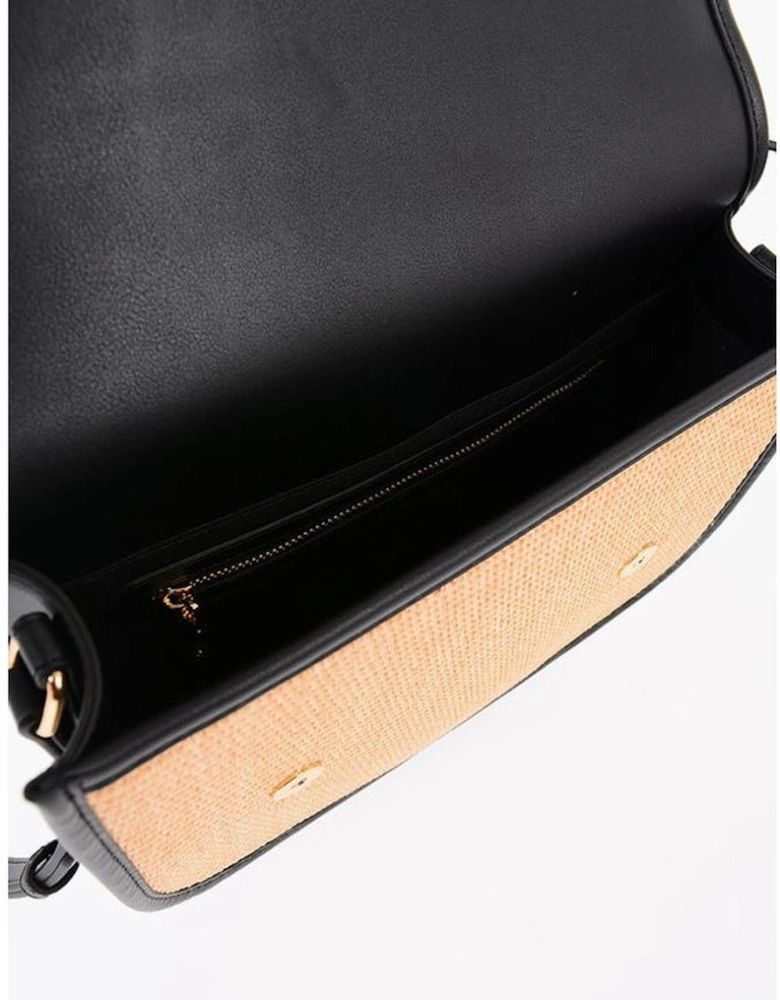 Embroidery Logo Eco-Leather Shoulder Bag Women - Bicolor