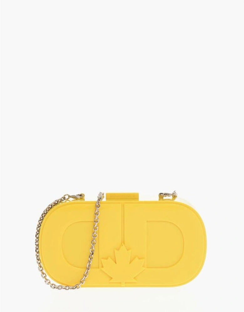 Logo Casual Bag with Removable Strap Women - Yellow Clutch Bags