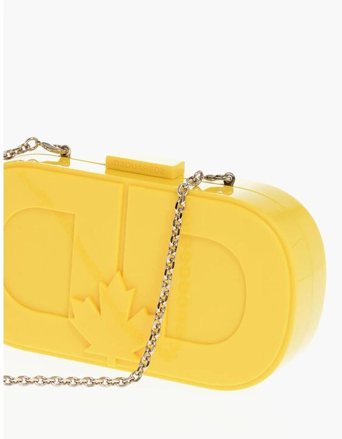 Logo Casual Bag with Removable Strap Women - Yellow Clutch Bags