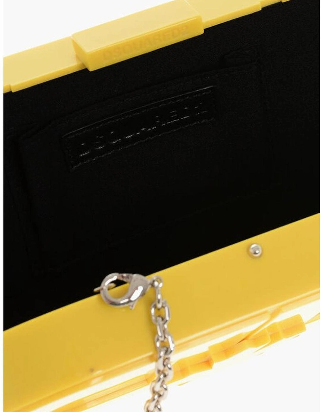 Logo Casual Bag with Removable Strap Women - Yellow Clutch Bags