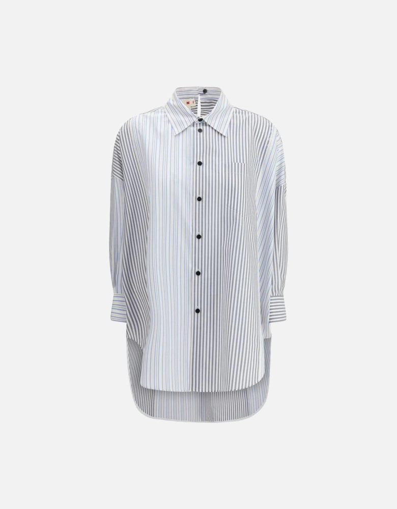 Oversize Organic Cotton Patchwork Shirt Women - Multicolor