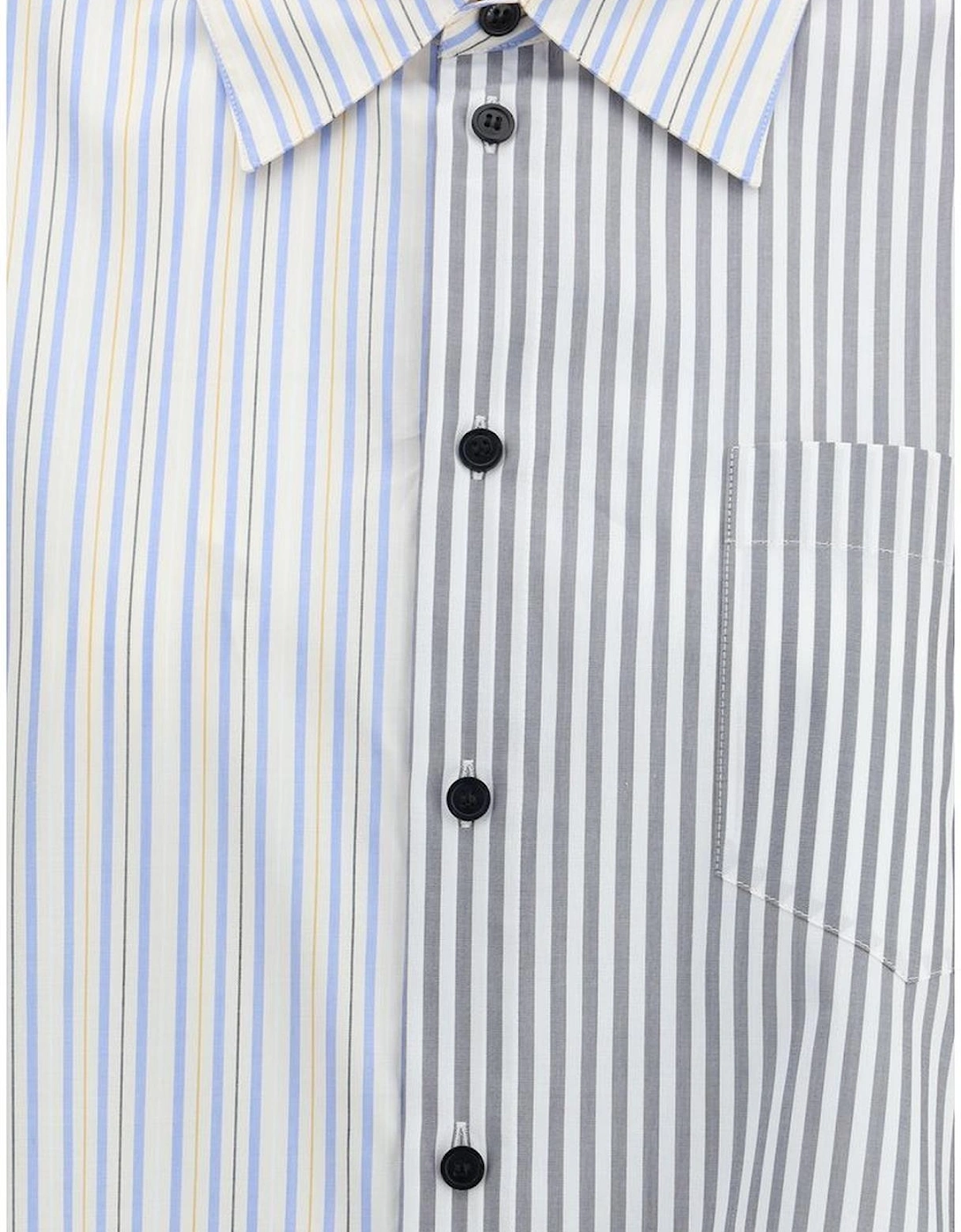 Oversize Organic Cotton Patchwork Shirt Women - Multicolor