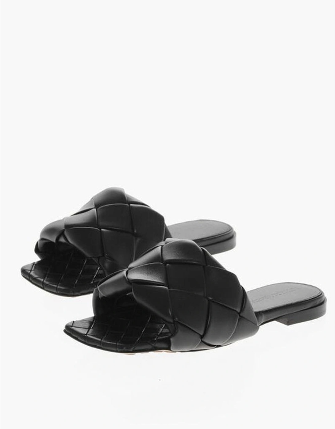 Leather Sole Black Leather Shoes Women Sandals, 6 of 5
