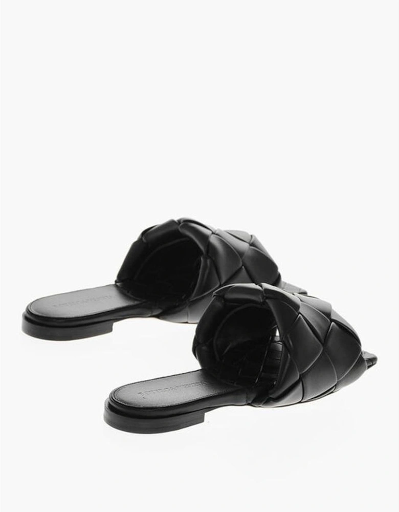 Leather Sole Black Leather Shoes Women Sandals