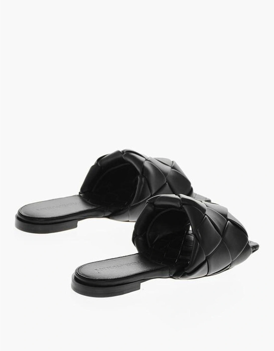 Leather Sole Black Leather Shoes Women Sandals