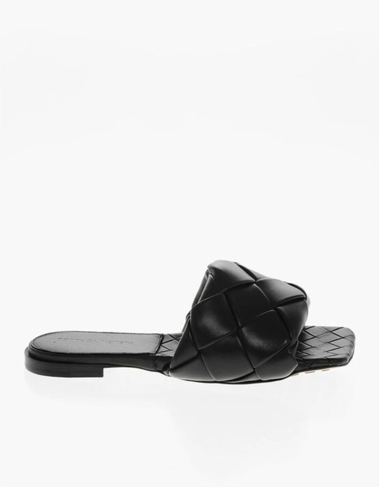 Leather Sole Black Leather Shoes Women Sandals