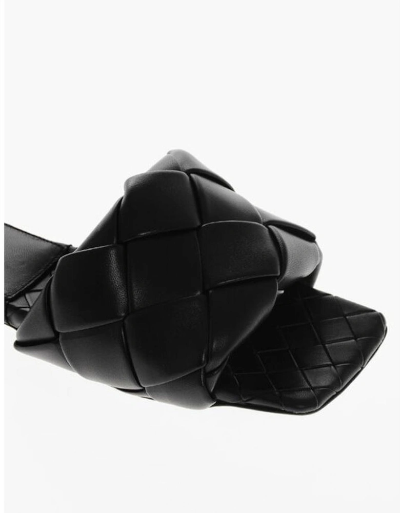 Leather Sole Black Leather Shoes Women Sandals