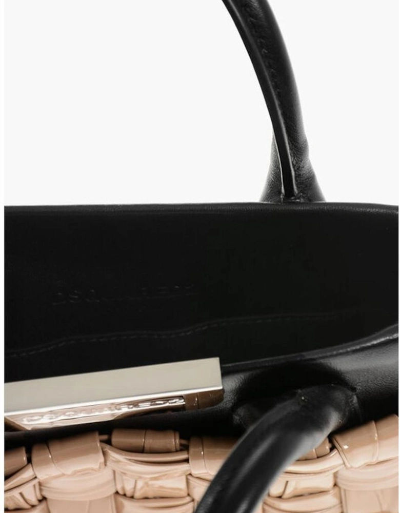 Logo Casual Handbag Women - Beige Tote Bags
