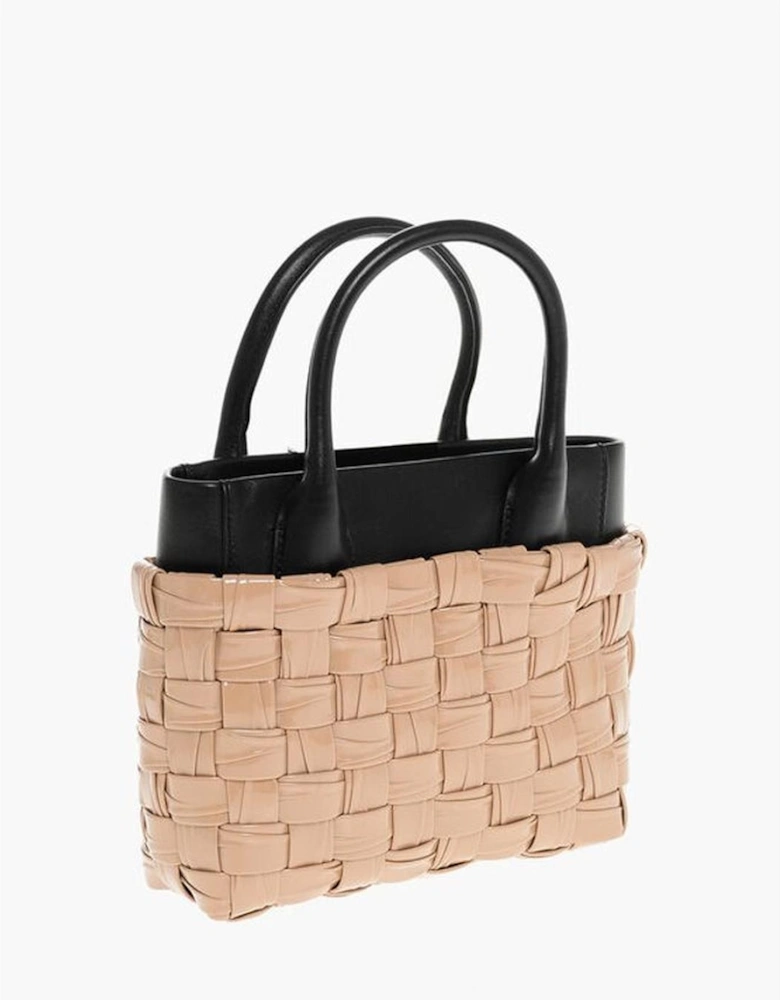 Logo Casual Handbag Women - Beige Tote Bags