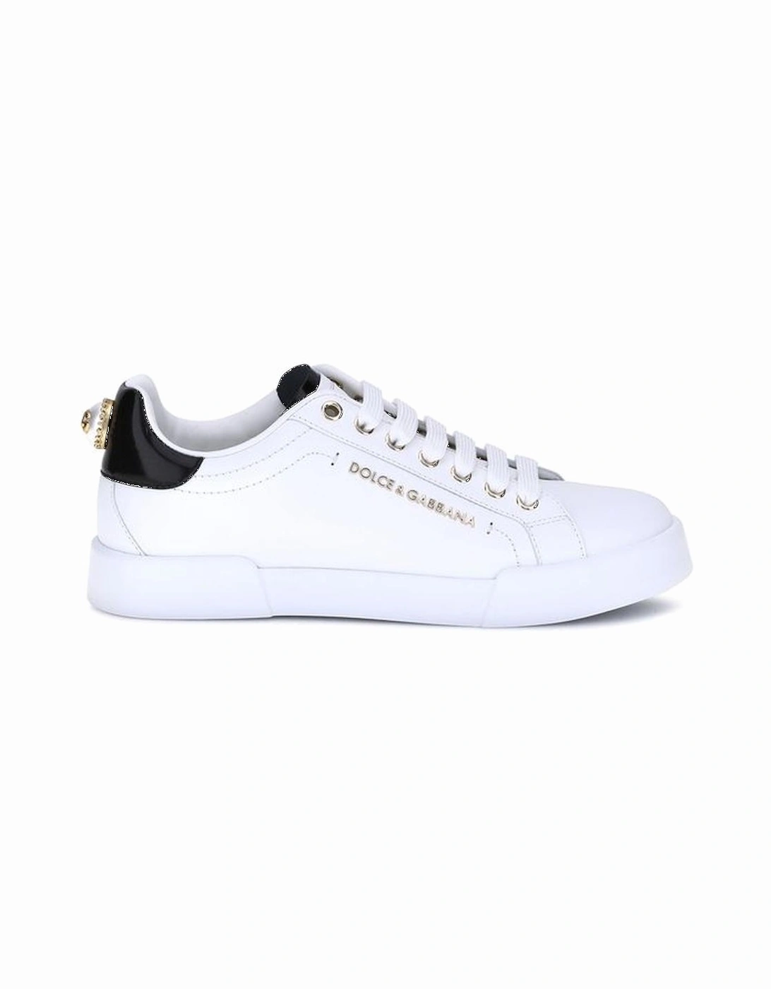 Portofino Leather Lace-Up Sneakers Women - White, 5 of 4