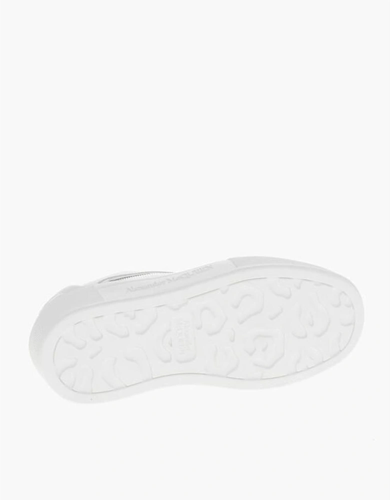 Lace-up Leather Sneakers with Rubber Sole Women - White