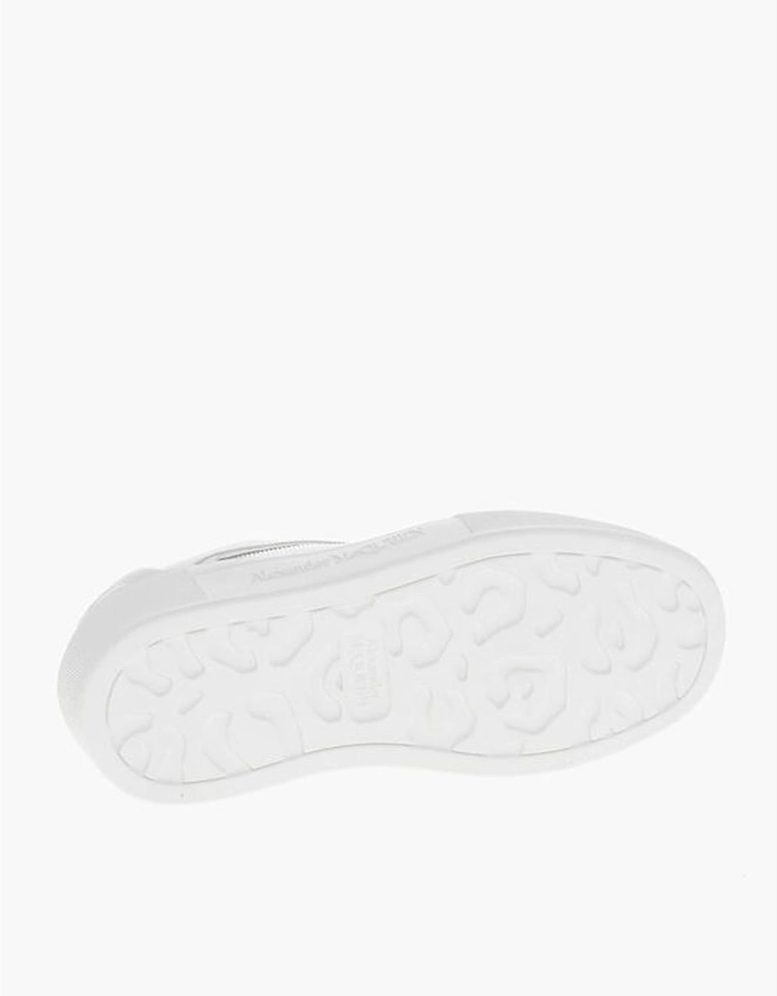 Lace-up Leather Sneakers with Rubber Sole Women - White
