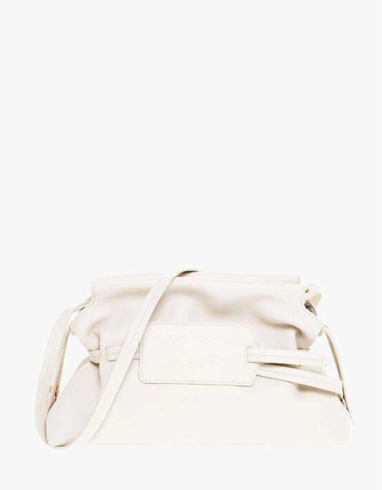 Leather Shoulder Bag with Removable Strap Women - White Tote Bags