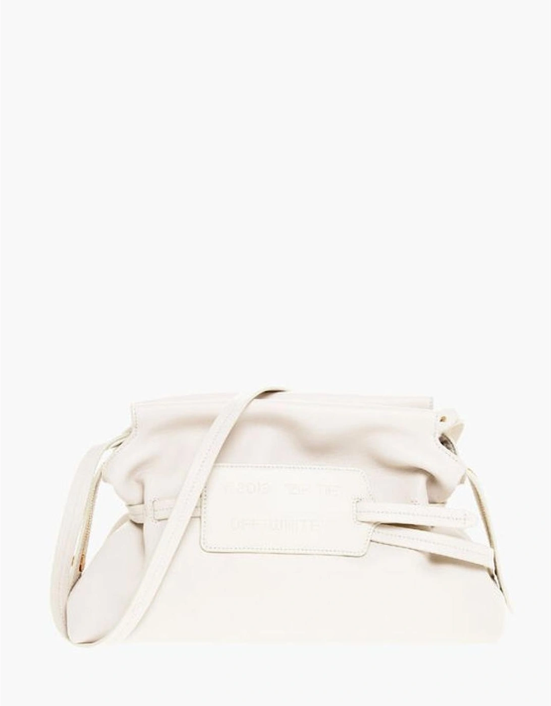 Leather Shoulder Bag with Removable Strap Women - White Tote Bags, 5 of 4