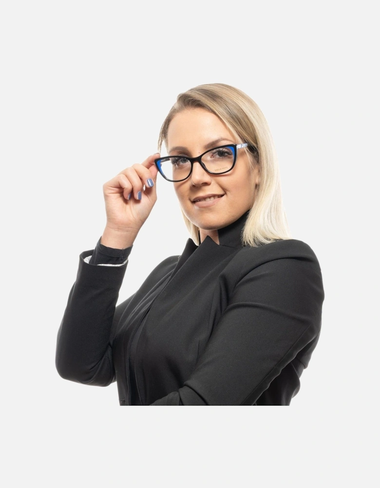 Full-Rim Plastic Frame Sunglasses Women - Black