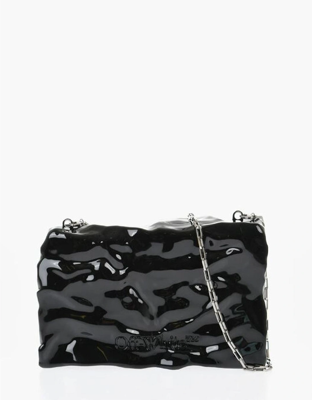 Logo Metal Handbag with Removable Shoulder Strap Women - Black Tote, 6 of 5