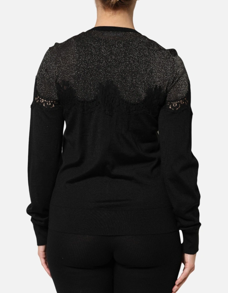 Long Sleeves Cardigan Sweater with Button Closure Women - Black