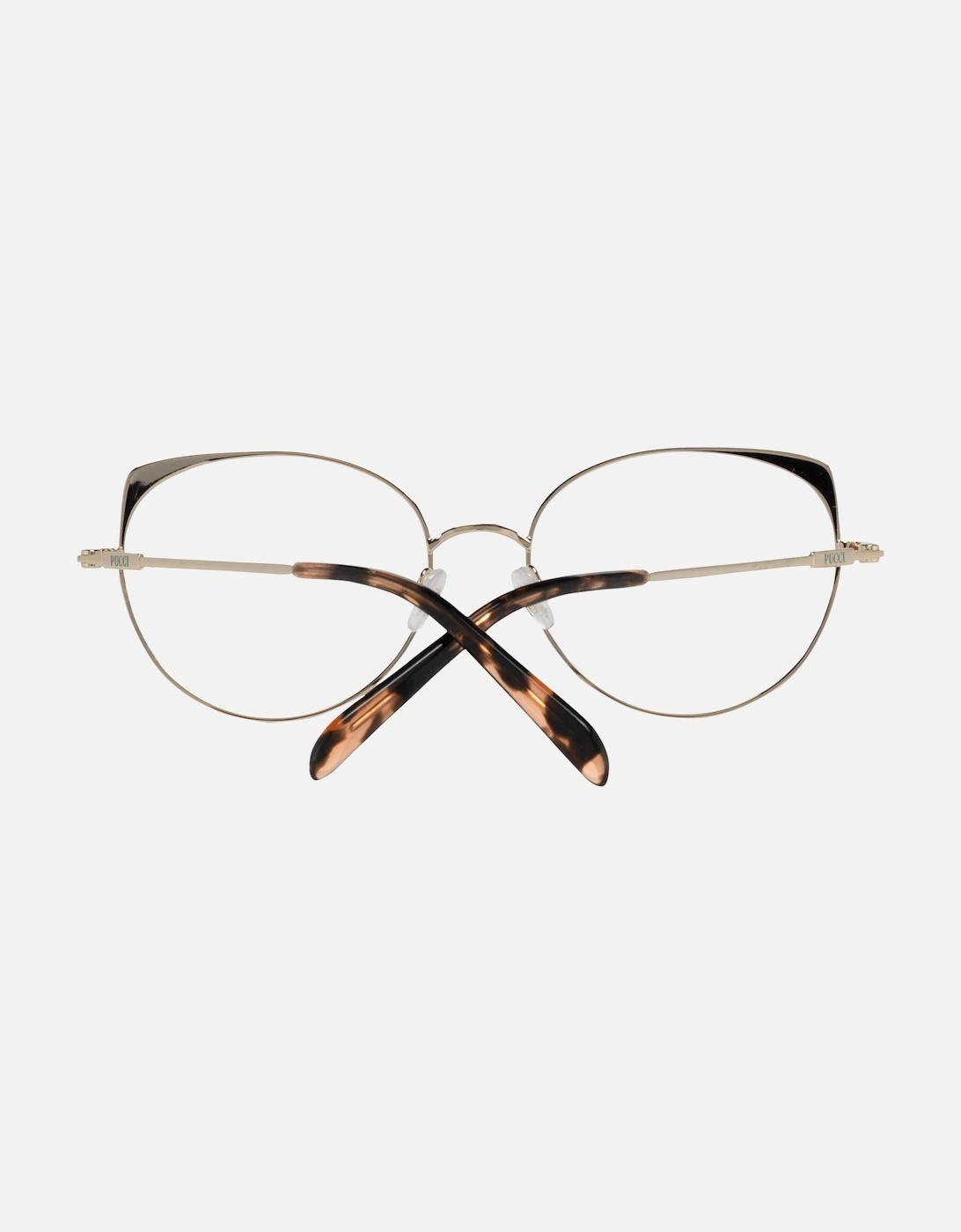 Full-Rim Metal Frame Eyeglasses Women - Gold