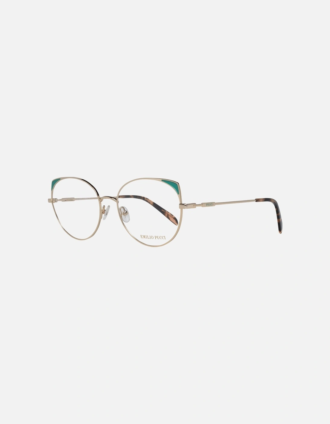 Full-Rim Metal Frame Eyeglasses Women - Gold, 4 of 3