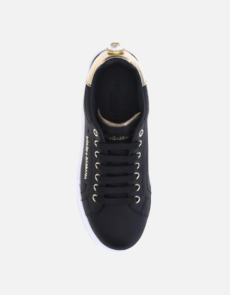 Portofino Leather Sneakers with Monogram and Logo Detailing Women -