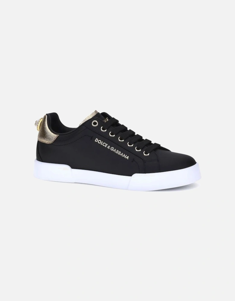 Portofino Leather Sneakers with Monogram and Logo Detailing Women -