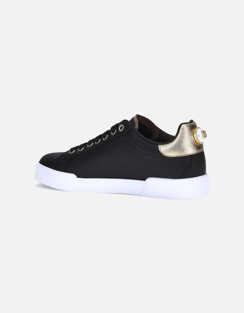 Portofino Leather Sneakers with Monogram and Logo Detailing Women -
