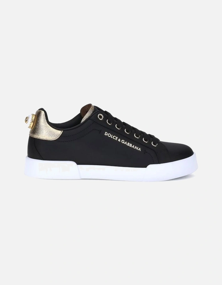 Portofino Leather Sneakers with Monogram and Logo Detailing Women -
