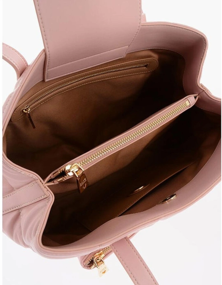 Eco-Leather Shoulder Bag with Double Handle Women - Multicolor