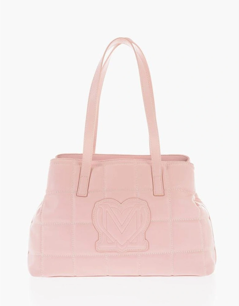 Eco-Leather Shoulder Bag with Double Handle Women - Multicolor