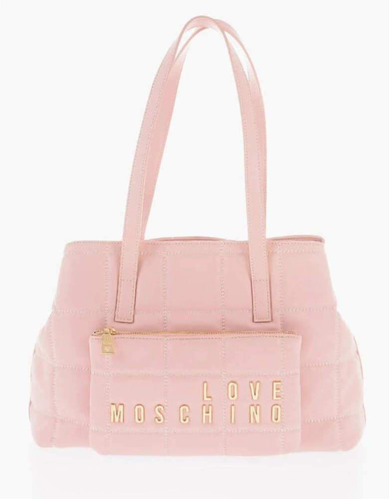 Eco-Leather Shoulder Bag with Double Handle Women - Multicolor