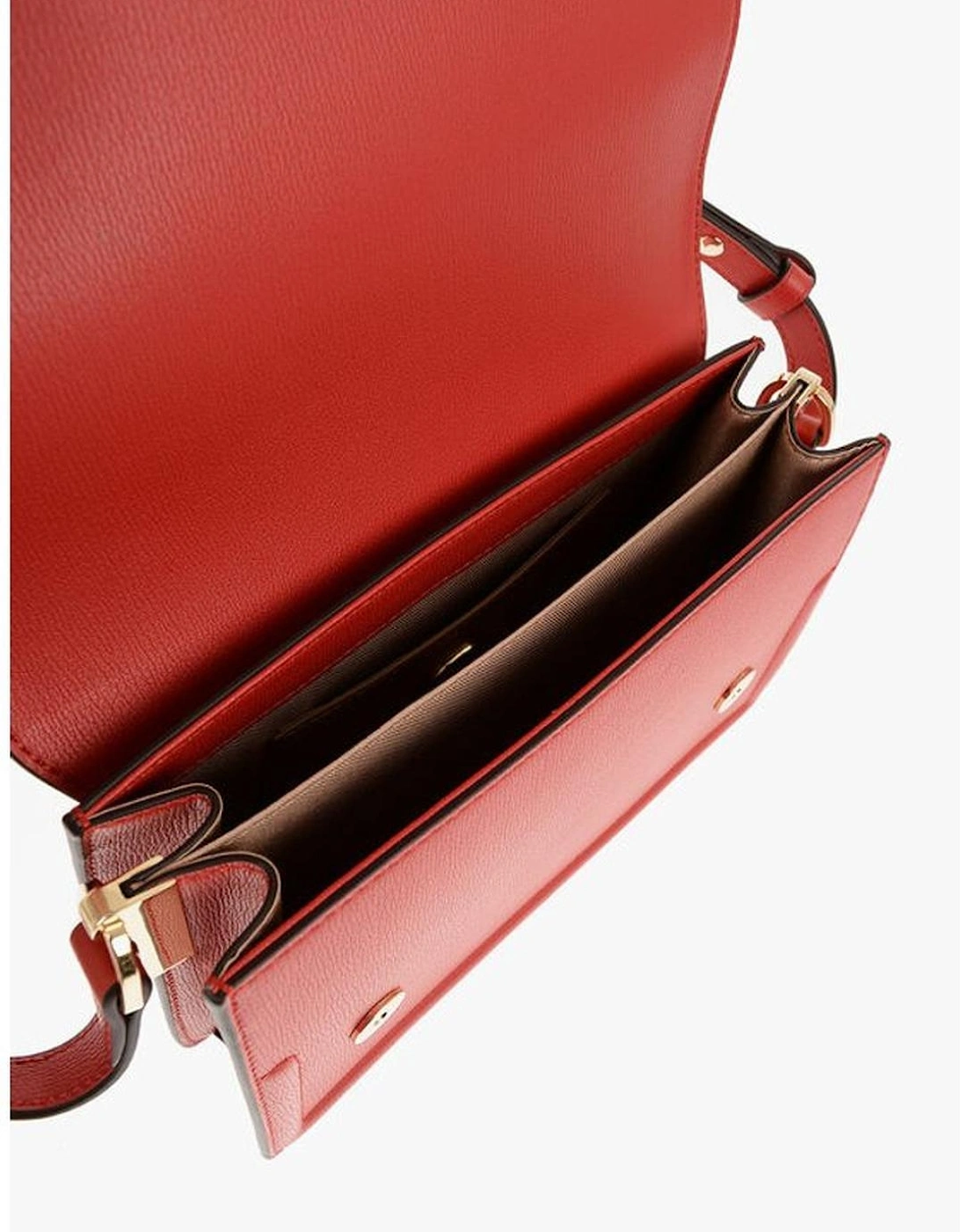 Eco-Leather Logo Shoulder Bag Women - Red