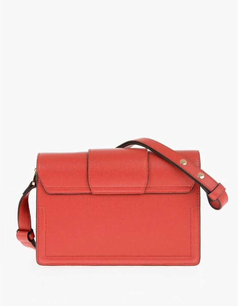 Eco-Leather Logo Shoulder Bag Women - Red